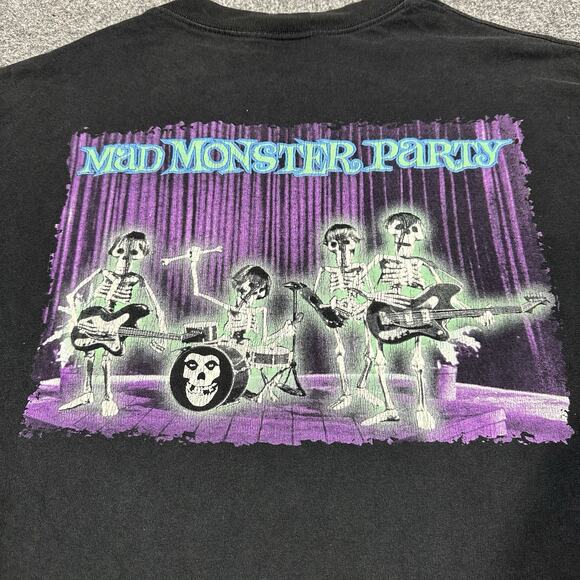 Vintage Misfits Mad Monster Party Shirt XL Black Short Sleeve Single Stitch - Picture 11 of 13